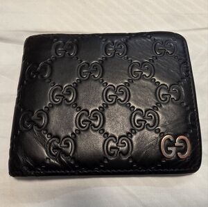 Gucci Black Leather Accessory